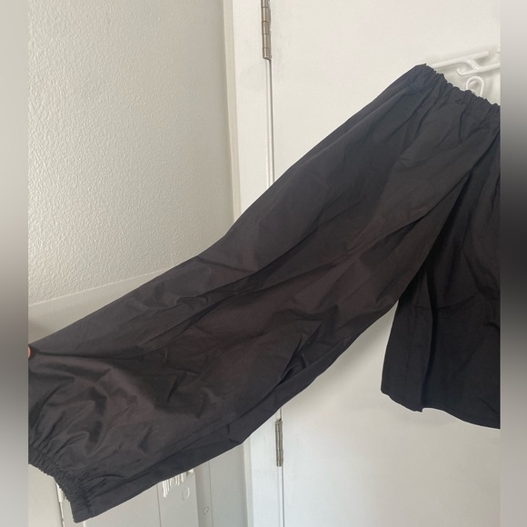 Maya Meyer Cold-Shoulder Crop Top Balloon Sleeve Blouse, Size S/M - Picture 2 of 4